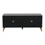 RACK 2 GAVETAS 1,20 M X 40 CM LIN - PRETO/NOZES - Foto 6
