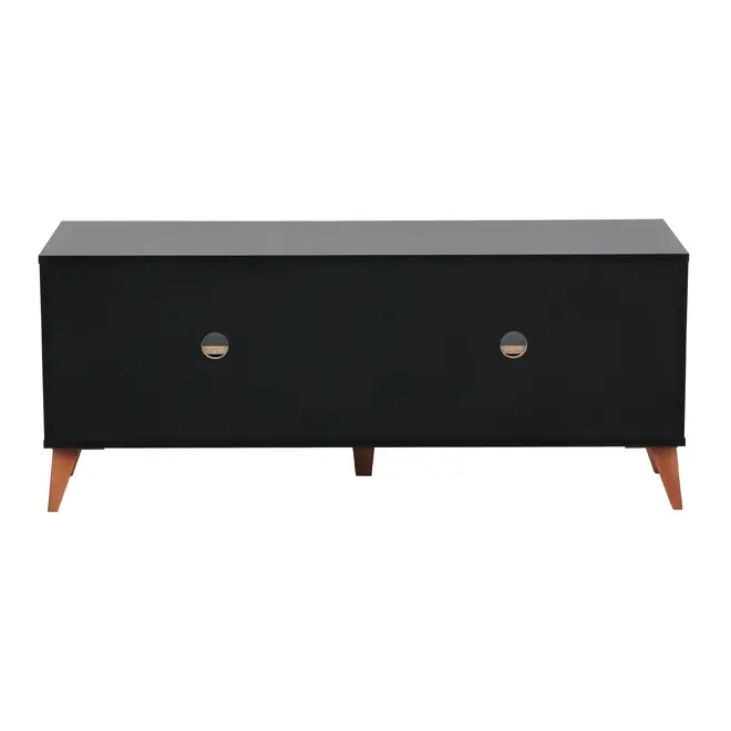 RACK 2 GAVETAS 1,20 M X 40 CM LIN - PRETO/NOZES - Foto 6