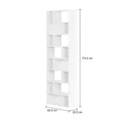 ESTANTE 60 CM X 1,74 M BRICK - BRANCO - Foto 4