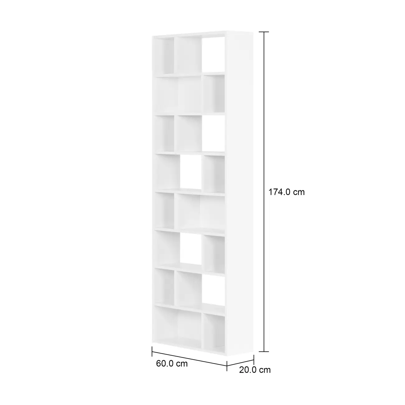 ESTANTE 60 CM X 1,74 M BRICK - BRANCO - Foto 4