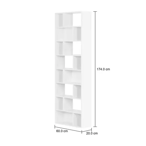 Imagem com medidas do produto ESTANTE 60 CM X 1,74 M BRICK