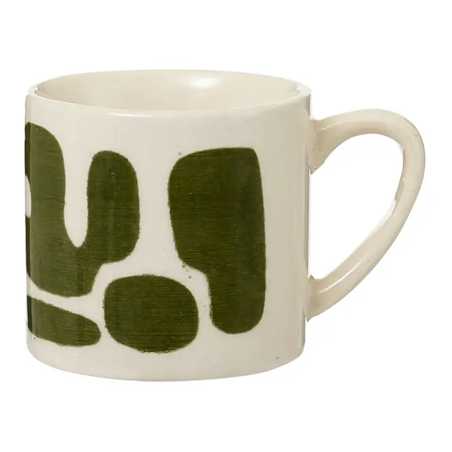 CANECA 90 ML BLOBING ISLAND - BRANCO/MUSGO - Foto 1