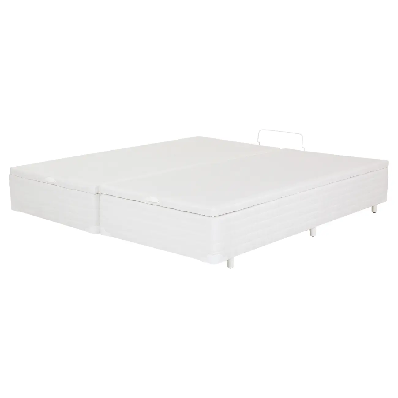 BASE PARA CAMA BOX KING 1,93 M X 2,03 M COM BAÚ MAX - BRANCO - Foto 1