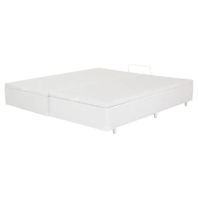 BASE PARA CAMA BOX KING 1,93 M X 2,03 M COM BAÚ MAX - BRANCO - Foto 1