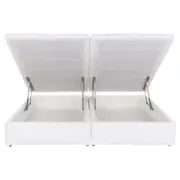 BASE PARA CAMA BOX KING 1,93 M X 2,03 M COM BAÚ MAX - BRANCO - Foto 4