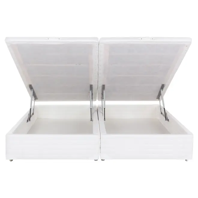 BASE PARA CAMA BOX KING 1,93 M X 2,03 M COM BAÚ MAX - BRANCO - Foto 4