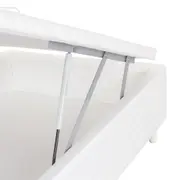 BASE PARA CAMA BOX KING 1,93 M X 2,03 M COM BAÚ MAX - BRANCO - Foto 9