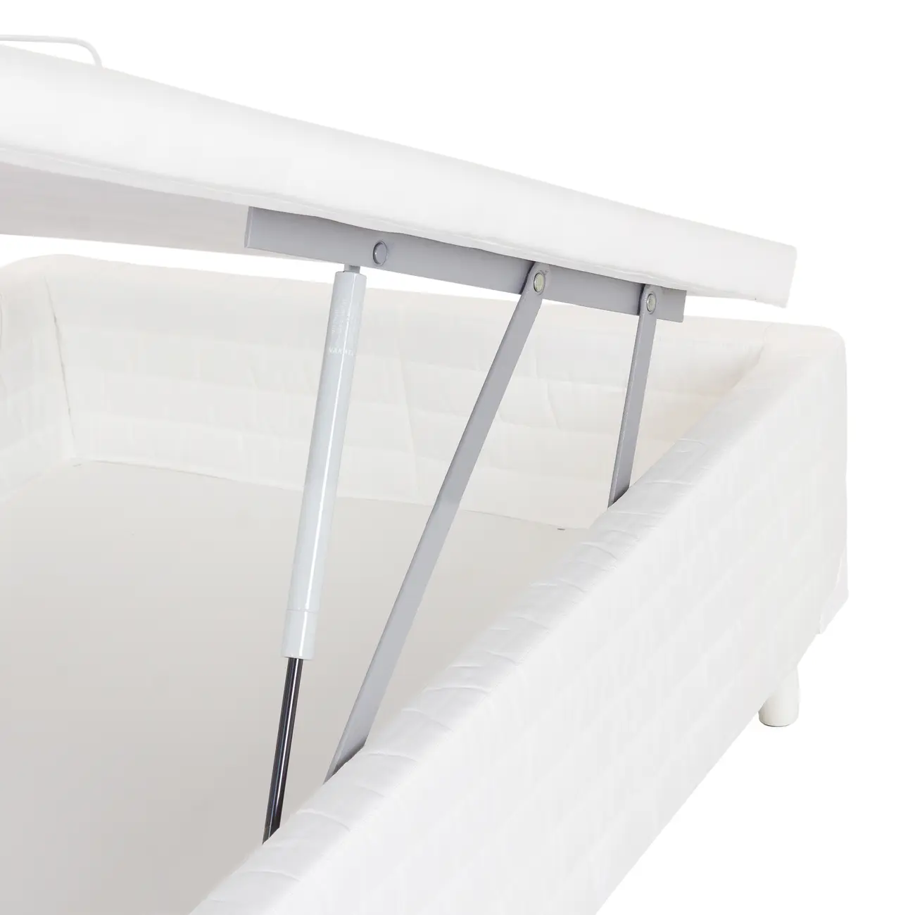 BASE PARA CAMA BOX KING 1,93 M X 2,03 M COM BAÚ MAX - BRANCO - Foto 9