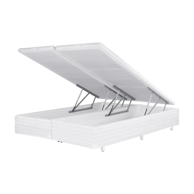 BASE PARA CAMA BOX QUEEN 1,58 M X 1,98 M COM BAÚ MAX - BRANCO - Foto 2