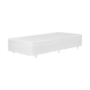 BASE PARA CAMA BOX SOLTEIRO 88 CM X 1,88 M COM BAÚ MAX - BRANCO - Foto 1