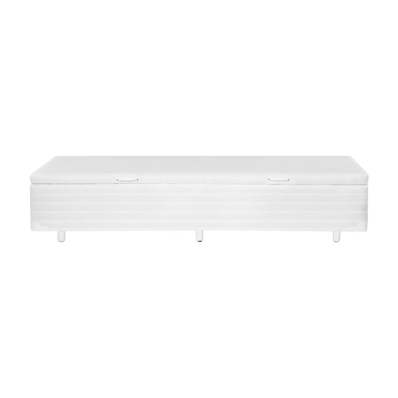 BASE PARA CAMA BOX SOLTEIRO 88 CM X 1,88 M COM BAÚ MAX - BRANCO - Foto 3