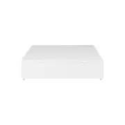 BASE PARA CAMA BOX CASAL 1,38 M X 1,88 M COM BAÚ MAX - BRANCO - Foto 4