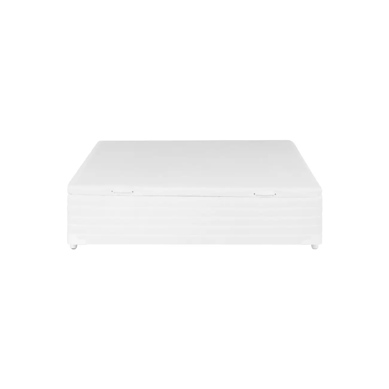 BASE PARA CAMA BOX CASAL 1,38 M X 1,88 M COM BAÚ MAX - BRANCO - Foto 4