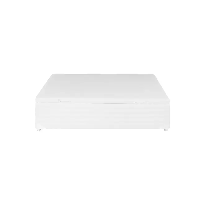 BASE PARA CAMA BOX CASAL 1,38 M X 1,88 M COM BAÚ MAX - BRANCO - Foto 4
