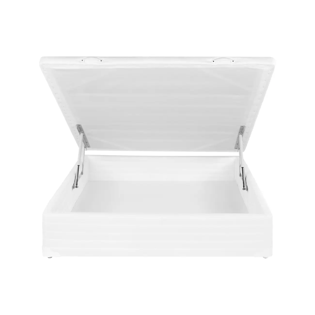 BASE PARA CAMA BOX CASAL 1,38 M X 1,88 M COM BAÚ MAX - BRANCO - Foto 5