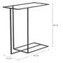 BASE DE MESA LATERAL 65 CM X 30 CM LINEAR - PRETO - Foto 2