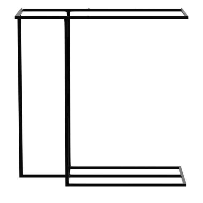 BASE DE MESA LATERAL 65 CM X 30 CM LINEAR - PRETO - Foto 1