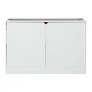 ARMÁRIO DE COZINHA INFERIOR 1,20 M 2 PORTAS POAH - BRANCO/NOZES - Foto 1