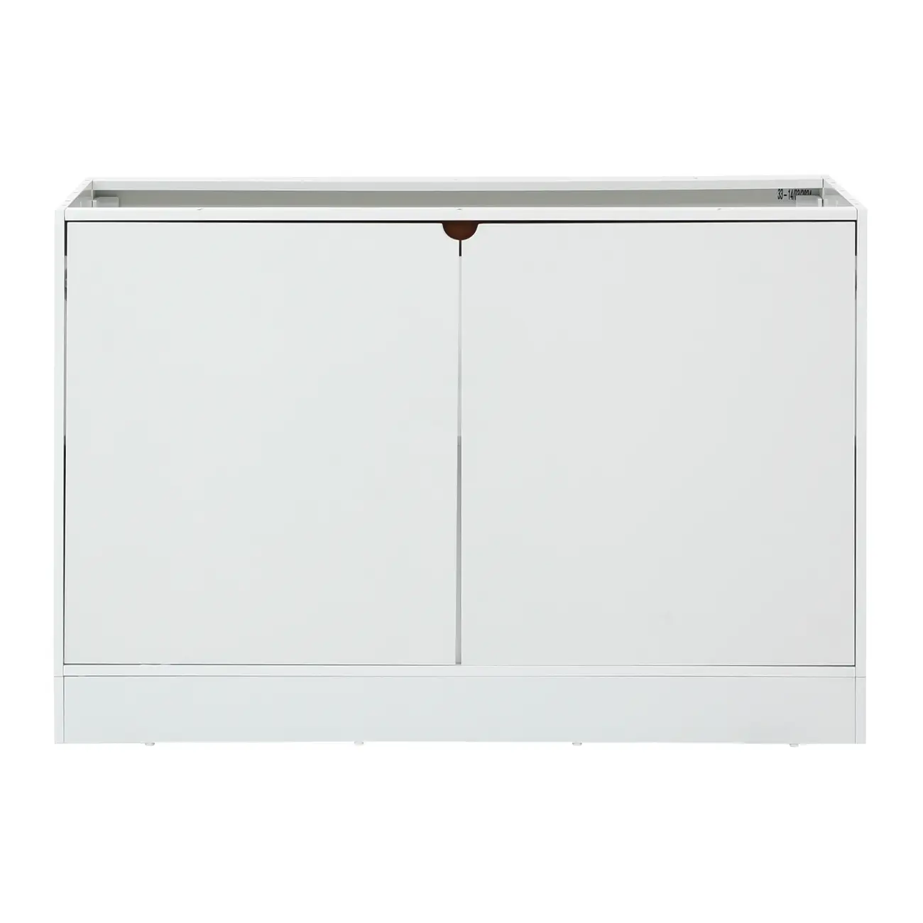 ARMÁRIO DE COZINHA INFERIOR 1,20 M 2 PORTAS POAH - BRANCO/NOZES - Foto 1