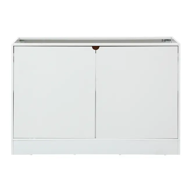 ARMÁRIO DE COZINHA INFERIOR 1,20 M 2 PORTAS POAH - BRANCO/NOZES - Foto 1
