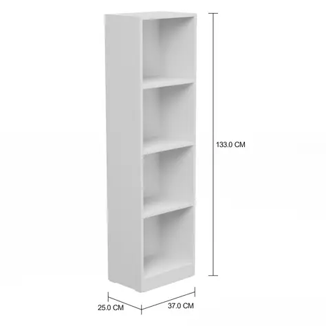 Imagem com medidas do produto ESTANTE 37 CM X 1,33 M STRAITY