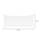 TRAVESSEIRO DE FIBRA JOELHO E TORNOZELO 35 CM X 80 CM POSTURE - BRANCO - Foto 4