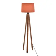 LUMINÁRIA DE CHÃO SLATS C/CUP Y - NOZES/TERRACOTA - Foto 2