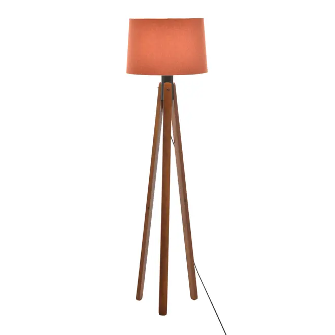 LUMINÁRIA DE CHÃO SLATS C/CUP Y - NOZES/TERRACOTA - Foto 2