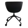 CADEIRA HOME OFFICE CONCA - PRETO/PRETO - Foto 5