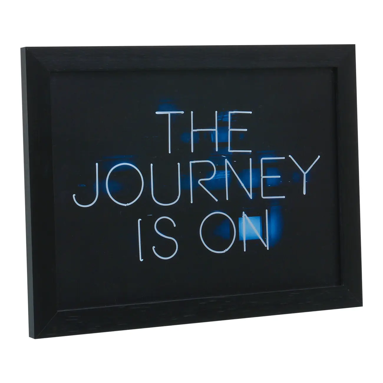 QUADRO JOURNEY IS ON 30 CM X 22 CM - PRETO/SORBET MENTA - Foto 1