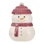 ADORNO BONECO DE NEVE NOEL 14 CM HOHO HOME - VERMELHO HINDU/BRANCO - Foto 1