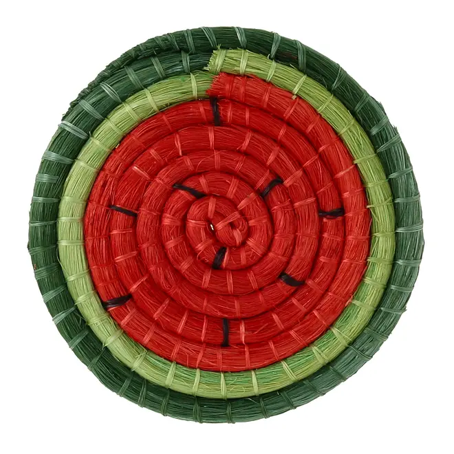 PORTA-COPOS CONJUNTO COM 4 PEÇAS SERTÃO MELANCIA - VERDE/VERMELHO - Foto 3