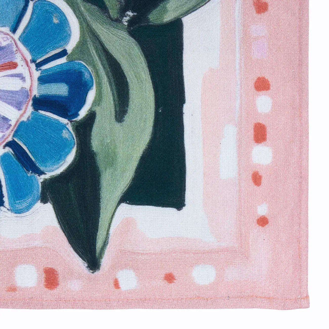 PANO COPA 40 CM X 60 CM ONÍRICA FLORES - ROSA/MULTICOR - Foto 4