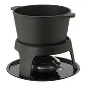 KIT PARA FONDUE 11 PEÇAS VERBIER - PRETO/BAMBU - Foto 4