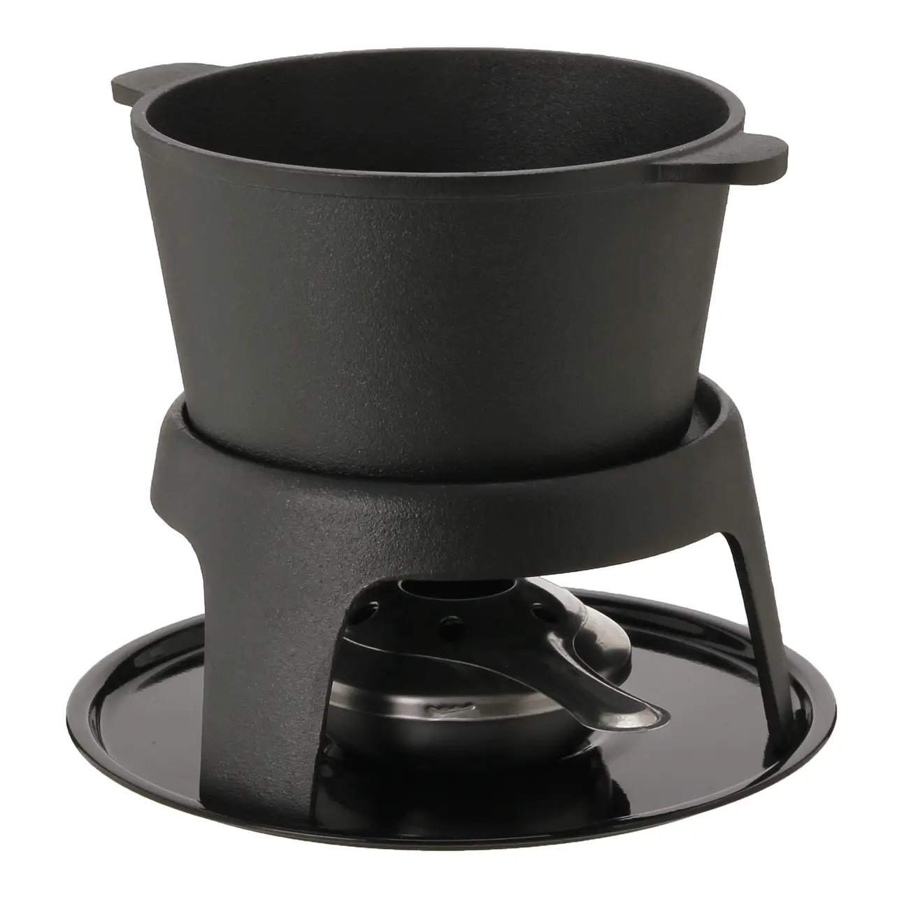 KIT PARA FONDUE 11 PEÇAS VERBIER - PRETO/BAMBU - Foto 4