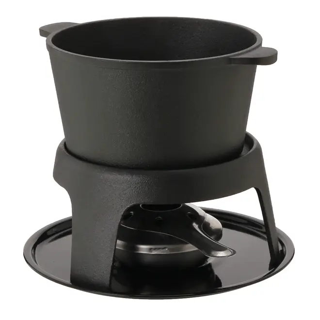 KIT PARA FONDUE 11 PEÇAS VERBIER - PRETO/BAMBU - Foto 4