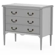 CÔMODA 3 GAVETAS 90 CM X 50 CM REGENCE - CINZA PROVENCE - Foto 2