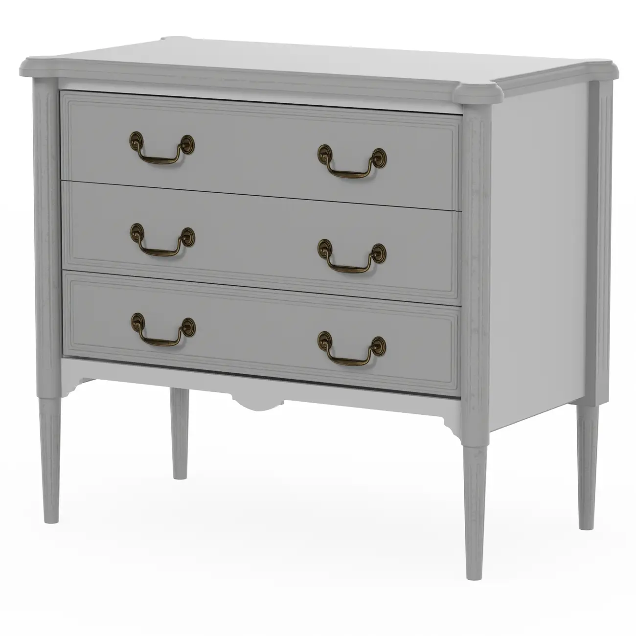 CÔMODA 3 GAVETAS 90 CM X 50 CM REGENCE - CINZA PROVENCE - Foto 2