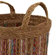 CESTO 26 CM X 26 CM X 26 CM COCAL - FIBRA CLARA/MULTICOR - Foto 6