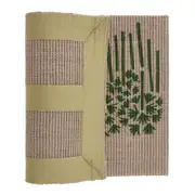 CAPACHO 40 CM X 60 CM TÃO LONGE TÃO PERTO - NATURAL/SÁLVIA - Foto 3