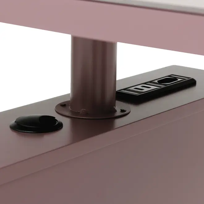 MESA 1,85 M X 80 CM ESGRIMA - RUBY MOCHA - Foto 8