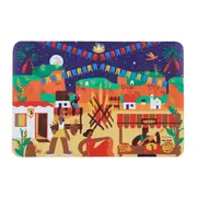 LUGAR AMERICANO 43 CM X 29 CM TEMPO DE COLHER - VERMELHO/AMARELO - Foto 1