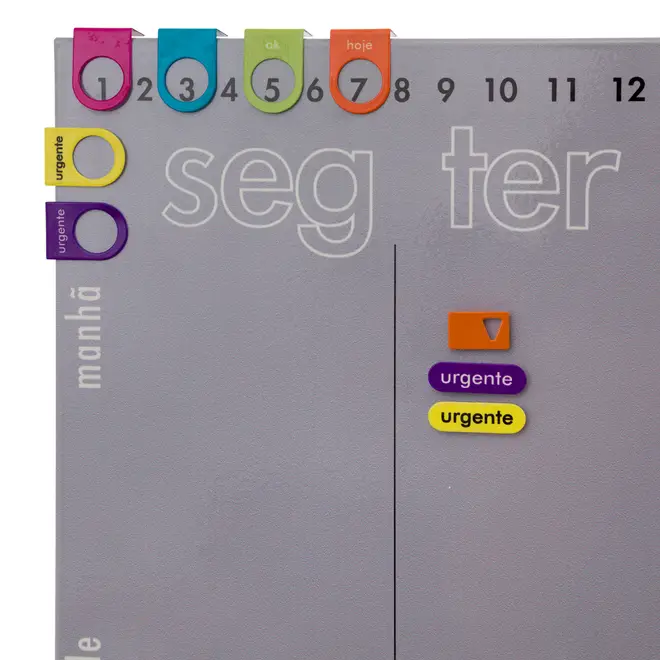 MEMORY-BOARD 60 CM X 40 CM YEAR - CINZA/MULTICOR - Foto 4