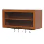 ARMÁRIO DE COZINHA AÉREO 80 CM 1 PORTA BASCULANTE GOURMET - NOZES/INCOLOR - Foto 2