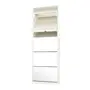 SAPATEIRA PISO/PAREDE 5 PORTAS BASCULANTES FAMILY MIRROR - BRANCO/PRATA - Foto 4