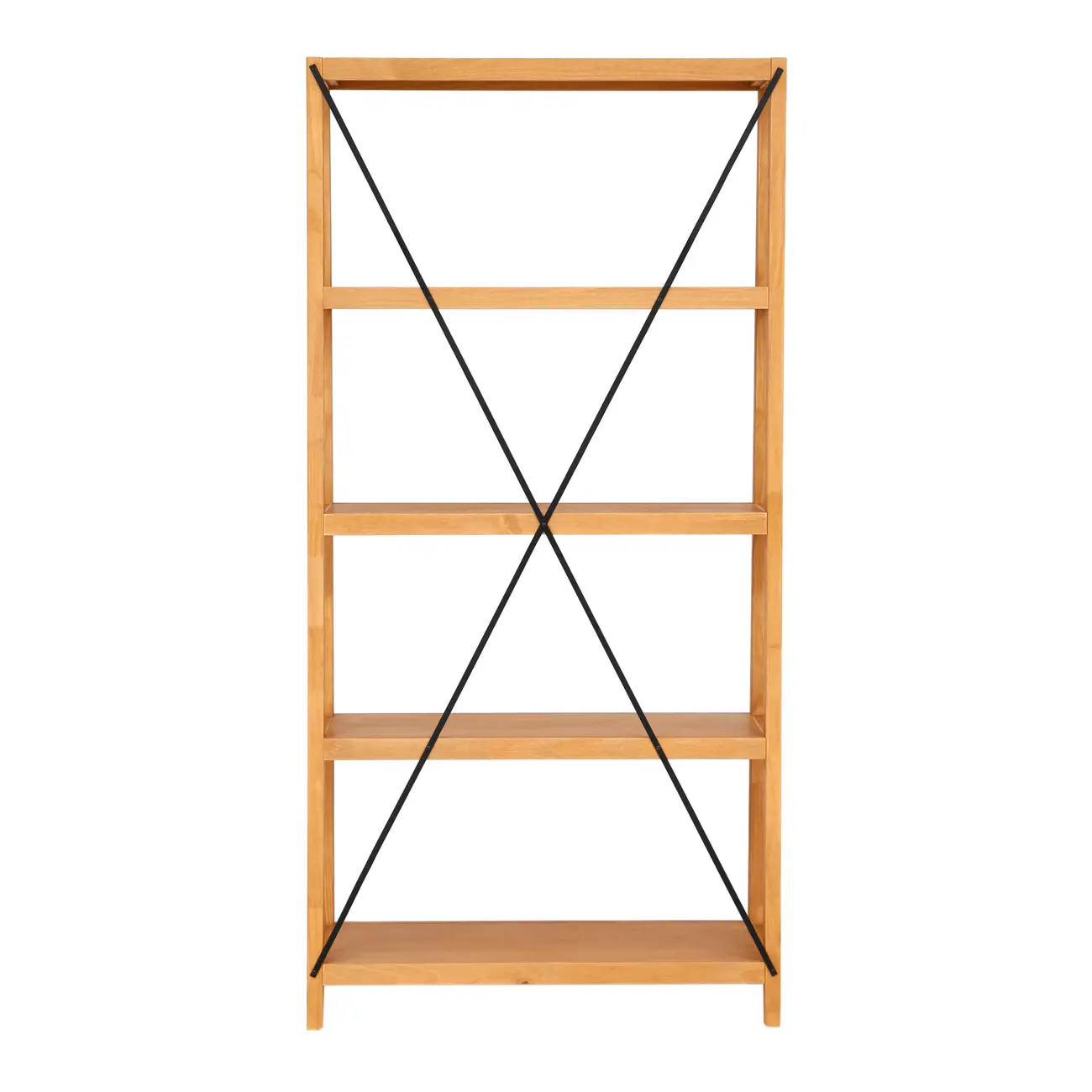 ESTANTE 98 CM X 2 M BEAM - AMÊNDOA/PRETO - Foto 4