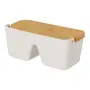 SALEIRO COM TAMPA DUPLO AREIAL - BRANCO/BAMBU - Foto 10