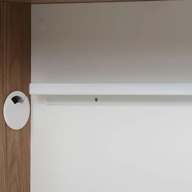 BOSS MESA ALTA 1,20 M X 70 CM C/ CAIXA DE CONECTIVIDADE - OAK TAMMI/BRANCO - Foto 2