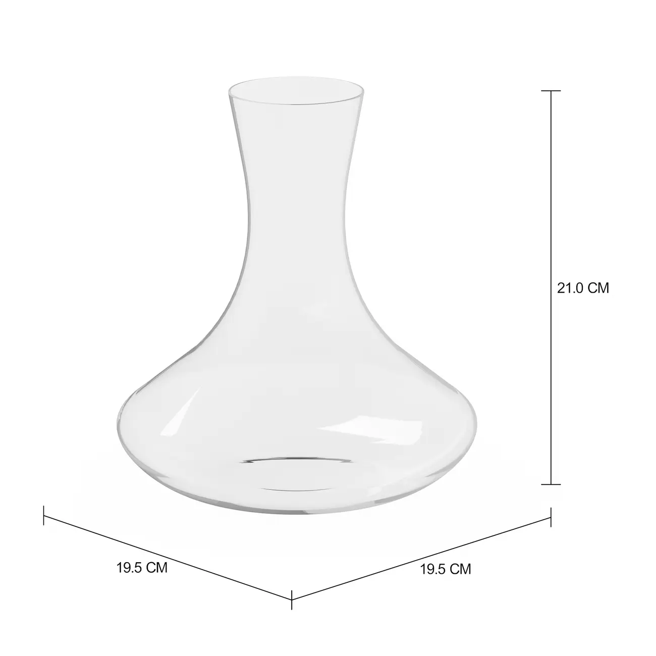 DECANTER 1,5 L CRISTALINO TUBET - INCOLOR - Foto 2