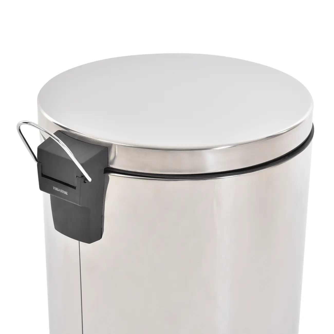 LIXEIRA 3 L MALDEN - INOX/PRETO - Foto 8